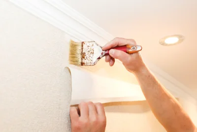 Pose de papier peint à Latour-Bas-Elne — revêtements muraux et toiles de verre